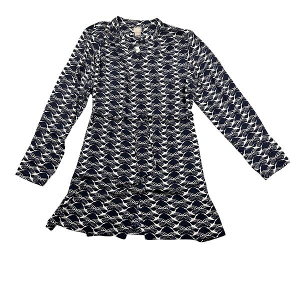 Chico’s Bird Geo Long Sleeve Tunic NWT 2 - Picture 7 of 11